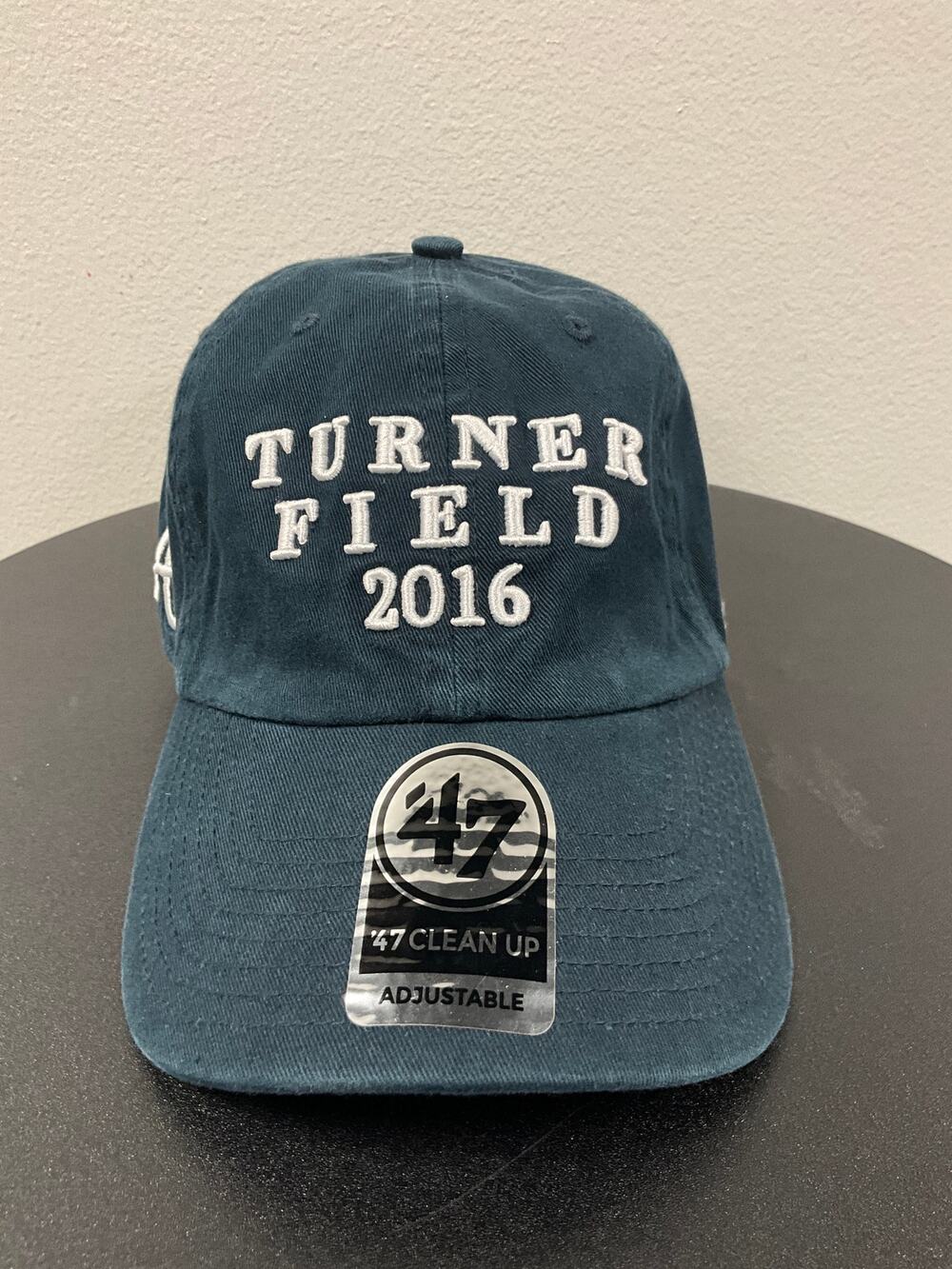 '47 Brand Atlanta Braves Turner Field 2016 Adjustable Hat Navy MLB Clean Up Cap
